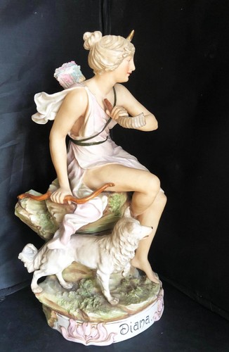 Royal dux porcelain diana - porcelain,