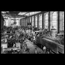 Photo T.000427 SOCIÉTÉ FRANCO-BELGE RAISMES MONTAGE LOCOMOTIVES CHEMINS DE FER