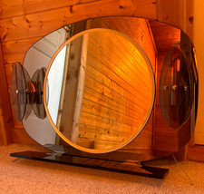 Miroir mural en verre fumé