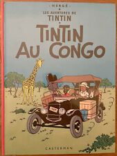 TINTIN 2 Tintin au Congo 1946 Hergé Réédition Casterman verso C1 1975
