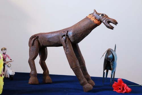 Marionnette cheval bois - en,