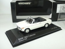 BMW 2002 CABRIOLET Blanc MINICHAMPS 1:43