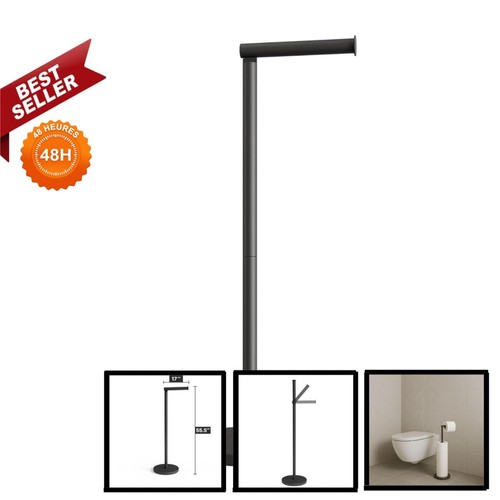 Porte papier toilette sur pied - sur,