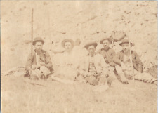 France, Biarritz, Men and Their Fishing Rods, Vintage Print, ca.1880 Print 