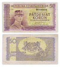 50 KORUN 1945 TCHECOSLOVAQUIE