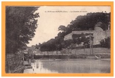 DUN-SUR-AURON (18) WOODEN PEDIMENT, VILLAS & THE CHATELET in 1916