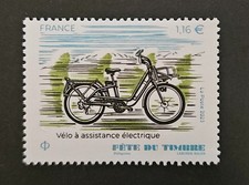 FRANCE stamp Vélo électrique