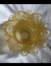 TULIPE AMBREE EN VERRE A