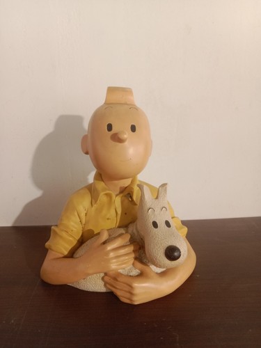 Herge buste tintin - herge, milou