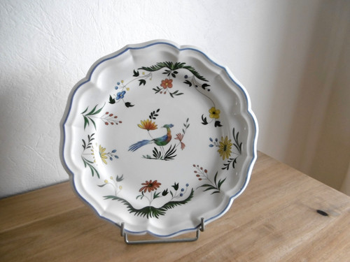 Plat faience gien - plat, decor