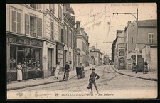 Old postcard Fontenay-sous-Bois, Rue Dalayrac, bakery, patisserie, street view 
