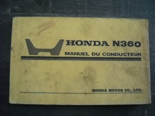 Manuel conducteur honda - manuel,