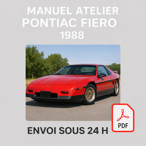 Manuel atelier pontiac fiero - manuel,