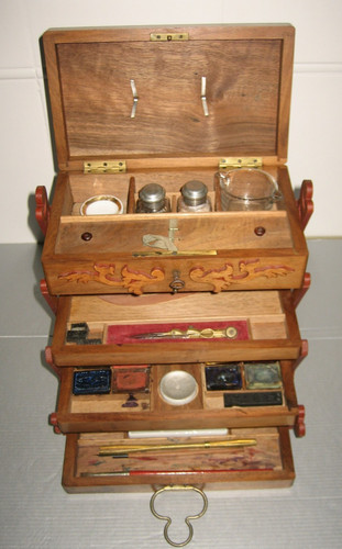Ancien coffret aquarelliste - ancien, de
