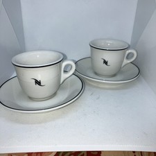 Demitasse Cup & Saucer - 2 Sets with Nespresso Logo Germany