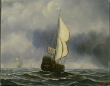 Tableau fin 20ème Marine