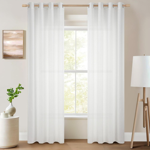 Rideaux voile lin 140x245 - rideaux, en