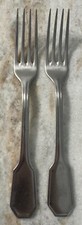 Pair of Dinner Fork Luynes (Stainless) by Bouillet Bourdelle 8" satin 18/10