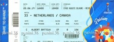 TICKET Match NETHERLANDS - CANADA "WOMEN'S WORLD CUP - FRANCE 2019" Billet