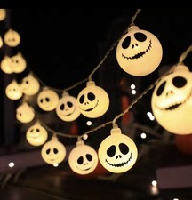Halloween decoration: 3 m LED ghost garlands