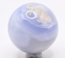 Sphère En Calcédoine Bleue