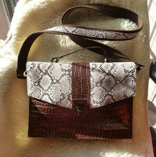 SAC MALLETTE VERITABLE CUIR