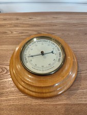 Antique Wood Holosteric Wall Barometer