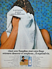 1981 PRESS AD Rinsed with SOUPLINE All Your Laundry Finds Softness