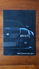 MG XPower SV 2004 UK Sales Brochure, foldout in Great Condition