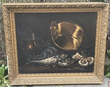 Tableau ancien signé . Nature