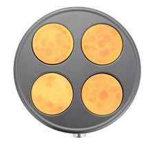 Plaque en fonte d’aluminium pour quatre mini-crêpes de 11cm – Crepière électr...