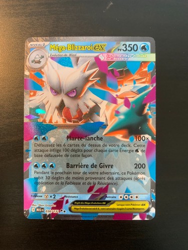 Carte pokémon méga blizzaroi - carte,