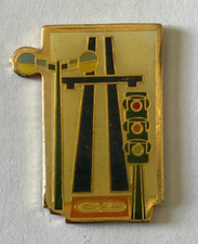 105 - Pin's GD GALLET DELAGE company signage TRICOLOR FIRE