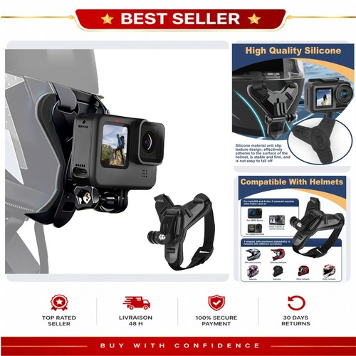 Support menton casque - , moto
