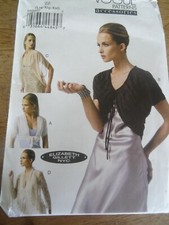 8885 👗 ✂🧵 PATRON VOGUE CREATEUR ELIZABETH GILLETT  BOLERO LONG COURT L AU XXL