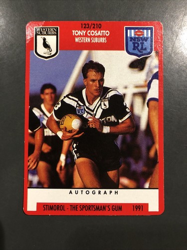 1991 tony cosatto 123 - 🏉, #123