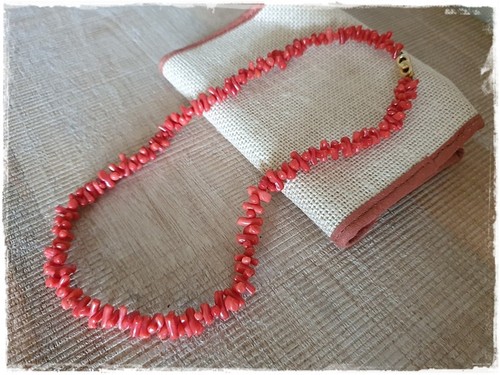 Ancien collier corail - ancien, en