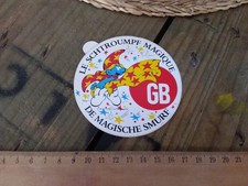Ancien autocollant Le SCHTROUMPF magique magasins GB