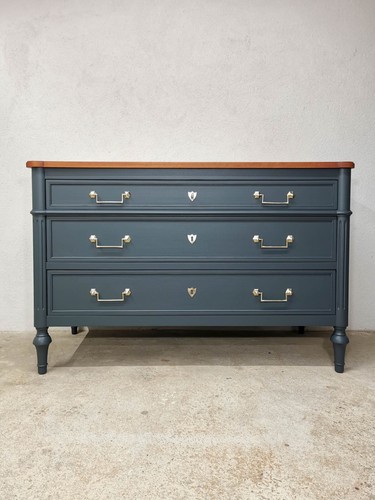 Commode merisier rénovée - en,