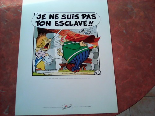 Sérigraphie astérix rose - sérigraphie, la