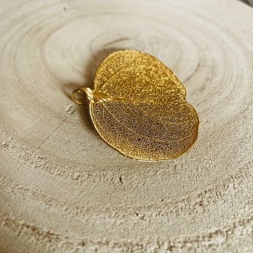 Pendentif feuille naturelle - pendentif,