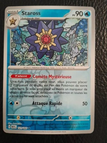 Carte pokémon staross - staross, 121/165