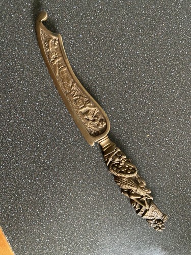 Coupe papier bronze - papier, décor