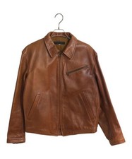 Horsehide Single Rider Leather Jacket Used 80s Retro Style Men's Size M
