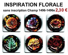 CAPSULES de CHAMPAGNE sans inscrip Champ INSPIRATION FLORALE 1496 à 1496e
