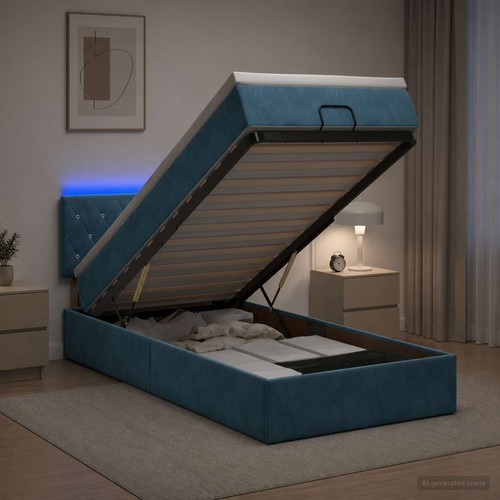 Lit coffre avec matelas - et, led