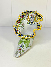 SOULIER BOUQUETIÈRE EN FAIENCE DE DESVRES FOURMAINTRAUX  XXème