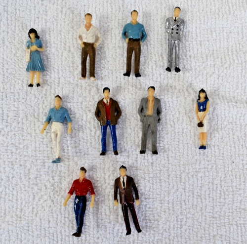 Painted station figures for - station,