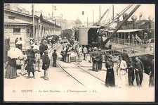 CPA Dieppe, La Gare Maritime, L´Embarquement 