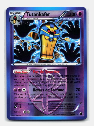 Carte pokémon tutankafer - carte,